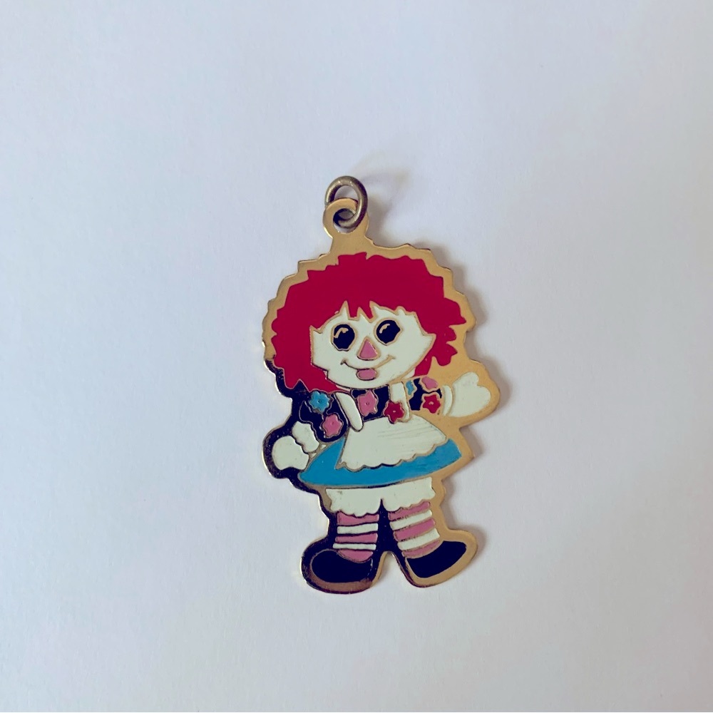 Raggedy Ann Enamel Pendant